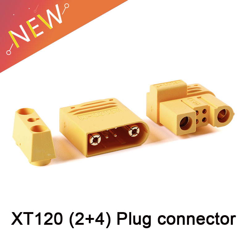 Drone Battery Connector - XT120 z pinem sygnałowym XT120 (2+4)