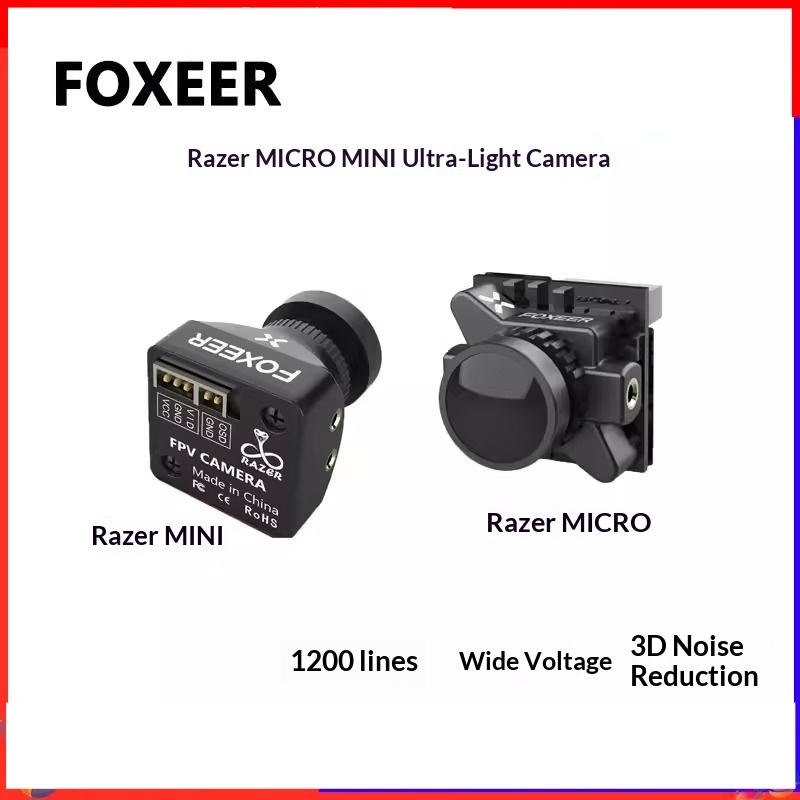 Drone Battery High Voltage - Kamera FPV FOXEER Razer MICRO Ultralekka,