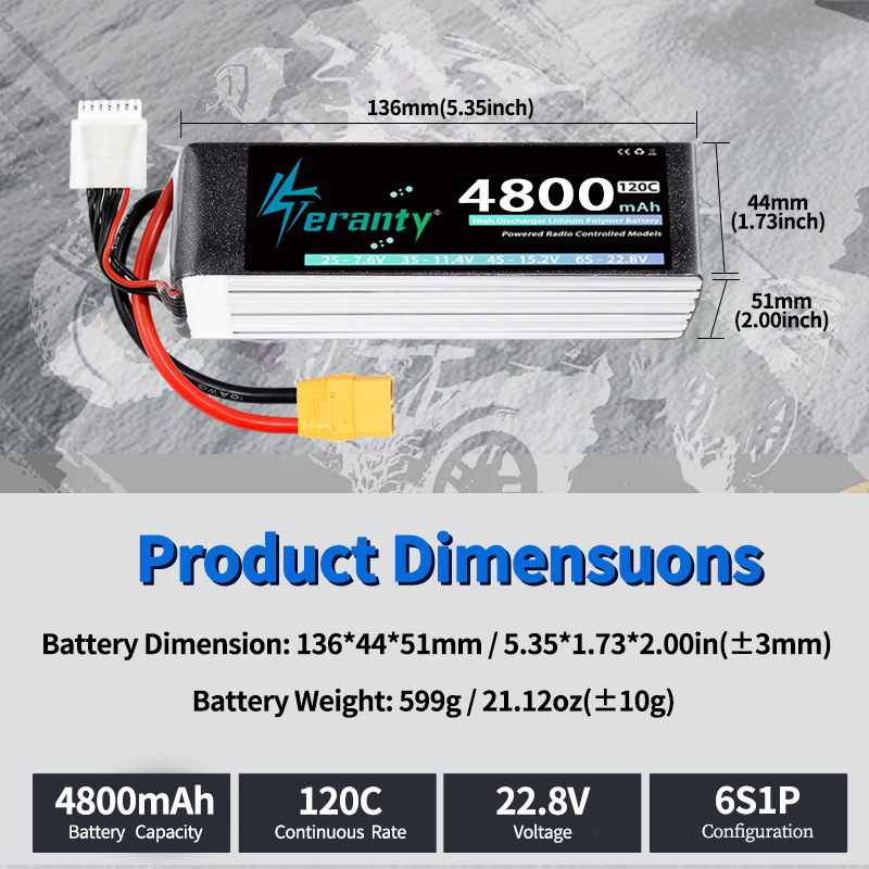TERANTY 6S 4800mAh Bateria Lip – Drone Battery Plate recenzja i cena