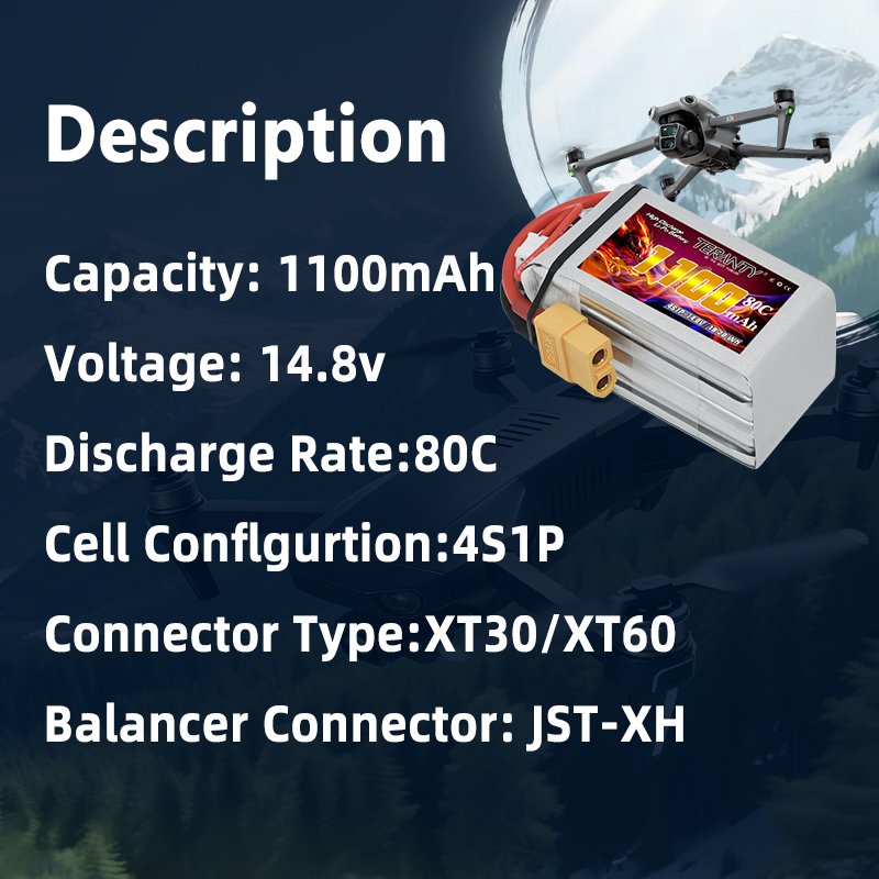 TERANTY 4S 1100mAh 80C/160C Ba – Drone Battery Plate recenzja i cena