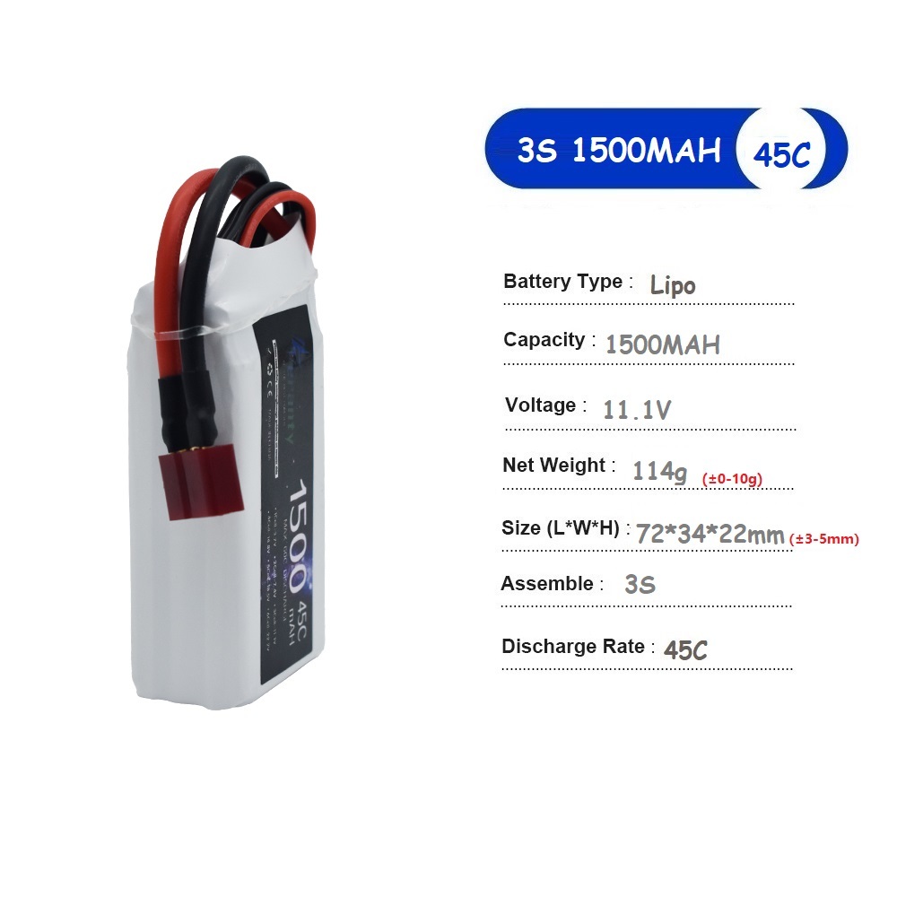 Akumulator LiPo 11,1V 3S 1500m – Drone Battery Connector recenzja i cena